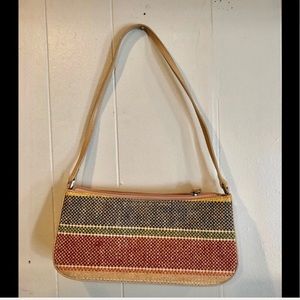 LEATHER  STRIPED PURSE
